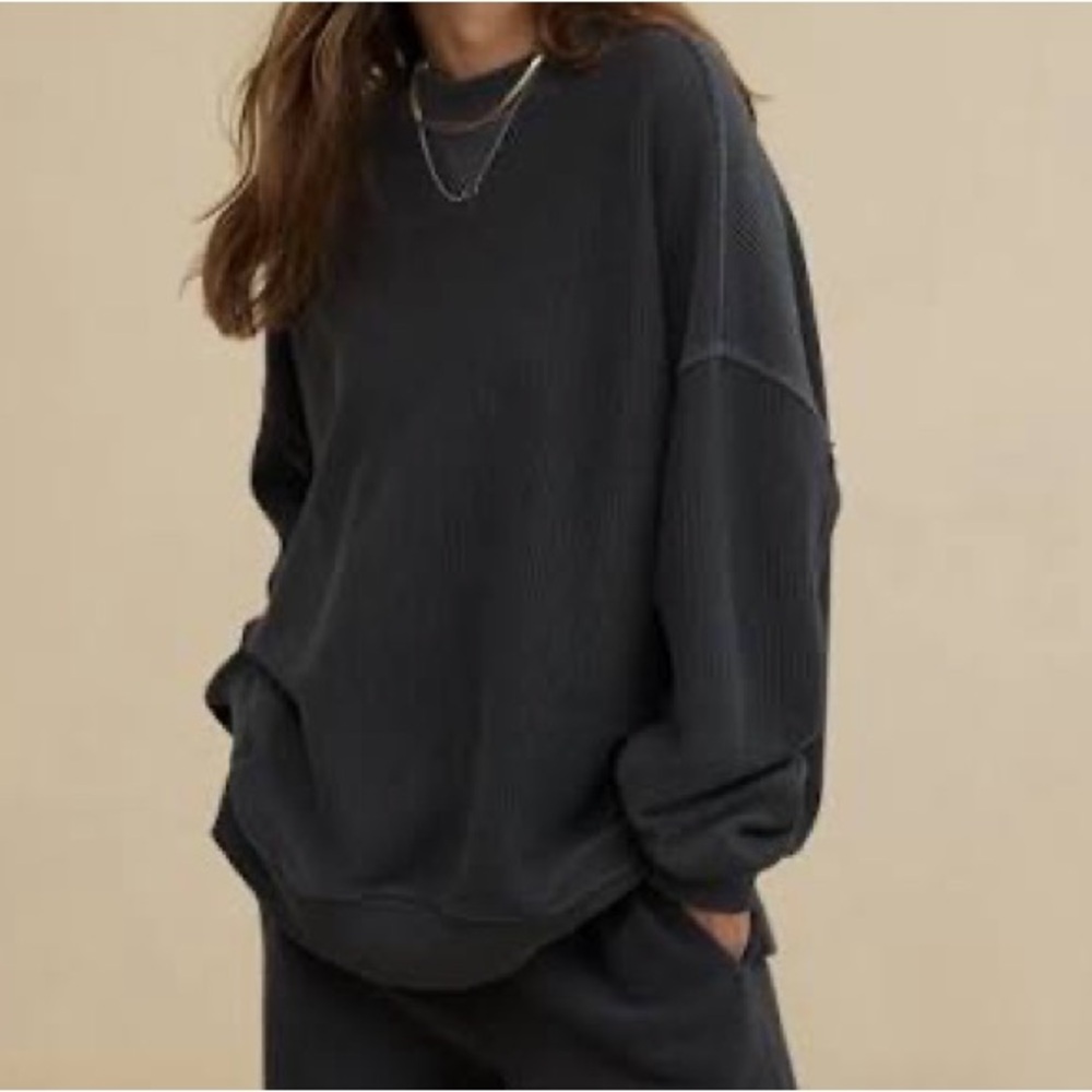 Aerie Big Chill Oversized Sweatshirt, small/grey/NWOT
